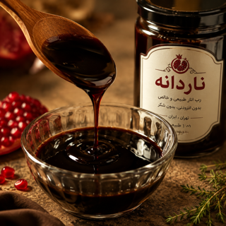 رب انار شل خالص و با کیفیت ناردانه